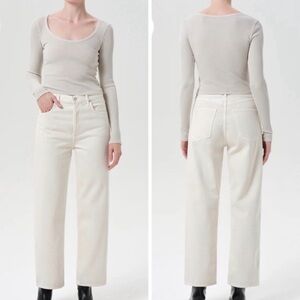 Agolde - Ren Jeans in Off-White